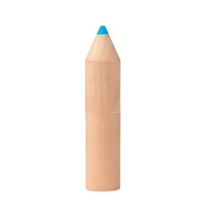 PETIT COLORET - 6 crayons dans un étui en bois