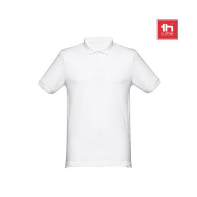 THC MONACO WH - Polo manches courtes pour homme en coton cardé