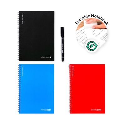 INFINITEBOOK PLAIN A5 - Infinitebook avec couverture souple et 15 pages unies pour tableau blanc