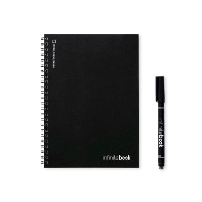 INFINITEBOOK LINED A5 - Infinitebook avec couverture souple et 15 pages lignées pour tableau blanc