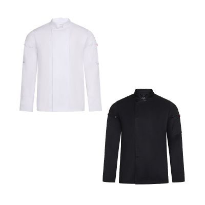 VL AGNI - Veste de cuisine unisexe (190 g/m²) en coton (35 %) et polyester recyclé (65 %)