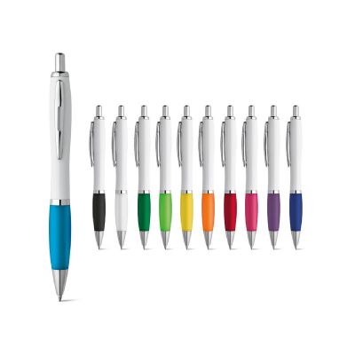 MOVE - Stylo à bille en ABS blanc avec clip en métal