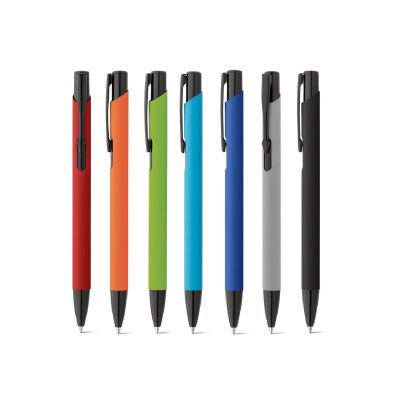 POPPINS - Stylo en aluminium avec finition en caoutchouc