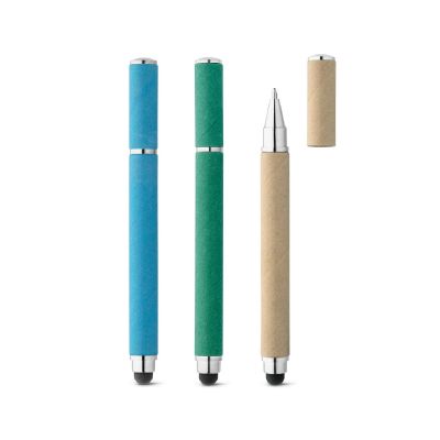 PAPYRUS - Stylo bille en papier kraft et ABS avec pointe tactile