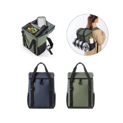 ROMA L - Sac à dos isotherme rembourré en polyester recyclé 600D ripstop 16 L