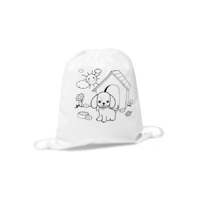 DRAWS - Sac à cordon pour enfant pour le coloriage (80 g/m²)