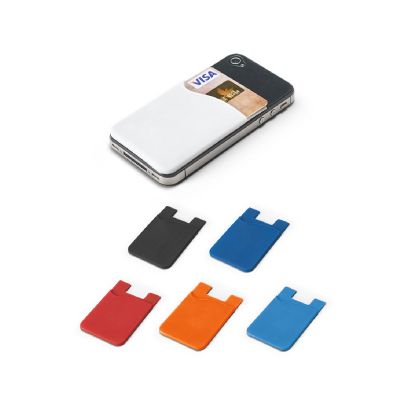 SHELLEY - Porte-cartes en silicone pour smartphone