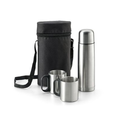 DURANT - Ensemble thermos et mug en acier inoxydable