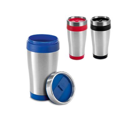 BATUM - Gobelet de voyage en acier inoxydable et PP 420 mL