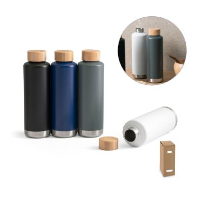 NORRE BOTTLE - Bouteille en acier inoxydable (36% recyclée) avec double paroi isolée sous vide 640 mL
