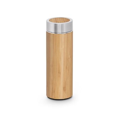 NATUREL - Bouteille thermos en bambou et acier inoxydable (90 % recyclé) 430 mL