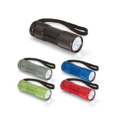 FLASHY - Lampe de poche en aluminium avec 9 LED