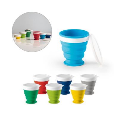ASTRADA - Verre de voyage pliable 250mL en silicone et PP