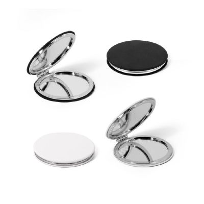 FREYA - Miroir rond double face avec extérieur en PU mat