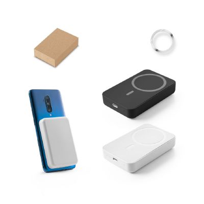 AMPERE 10 - Batterie nomade magnétique de 10 000 mAh avec chargeur sans fil ultrarapide de 15 W en ABS recyclé (100 % rABS)