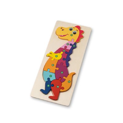 DIPLODOCO - Puzzle en forme de dinosaure en contreplaqué de pin
