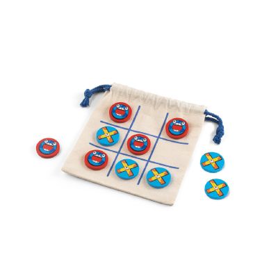 CROSSES - Jeu du morpion classique avec 10 pièces en contreplaqué