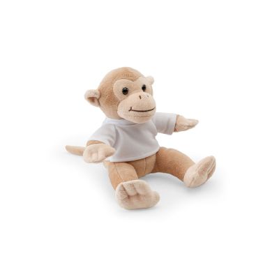 MONKY - Peluche en forme de singe avec t-shirt
