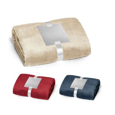 DYLEAF - Couverture polaire (240 g/m²) avec ruban pour carte de personnalisation