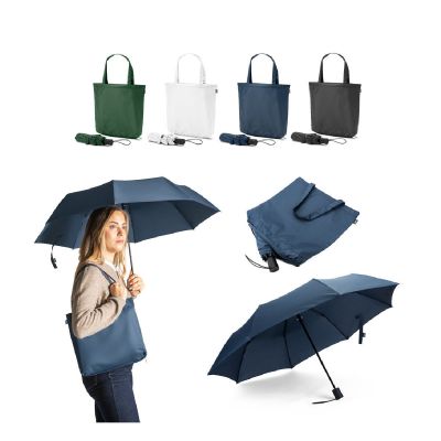 SKYLAR - Parapluie 2 en 1 avec sac shopping en polyester recyclé inclus