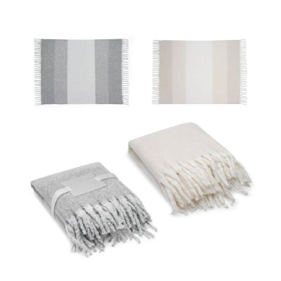 COMFY - Couverture en polyester recyclé (100% rPET) (300 g/m²), au toucher mohair