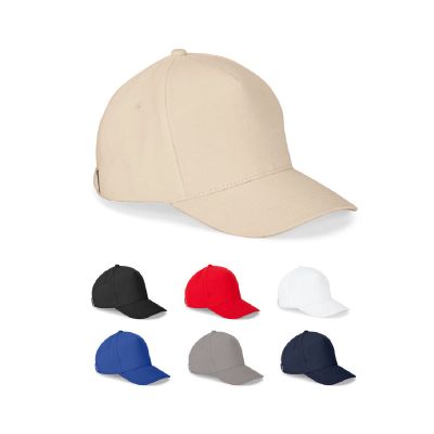 ASHTON - Casquette 100 % coton (260 g/m²) à 5 panneaux