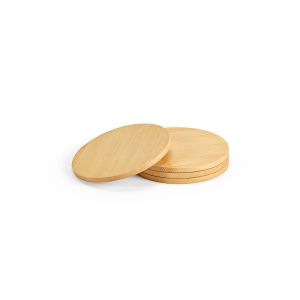 CHRISTO - Sous-verres en bambou, set de 4