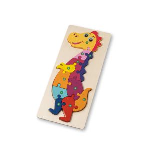 DIPLODOCO - Puzzle en forme de dinosaure en contreplaqué de pin
