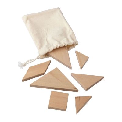 ULRIKE - Puzzle tangram en bois naturel 