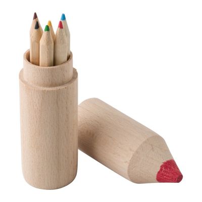 FRANCIS - Tube en bois de 6 crayons 