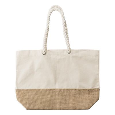 DIEGO - Sac shopping en coton canvas 