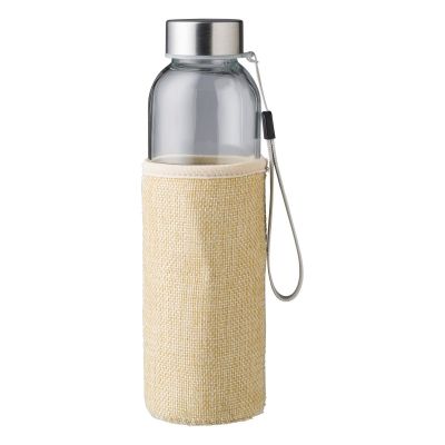 KAYDENCE - Gourde de 500 ml en verre avec housse en jute 