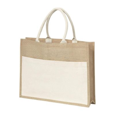 LIVVIE - Sac shopping en toile de jute