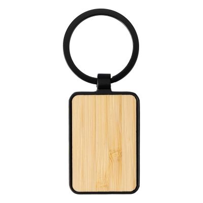 BRIGITTE - Porte-clés en métal et bambou 