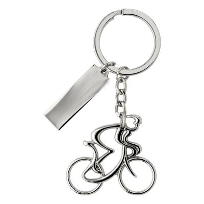 CIRILIO - Porte-clés 'Cycliste' en métal 