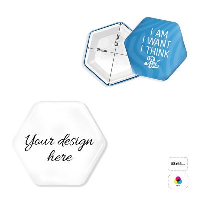 PIN HEXAGON 65 - broche hexagonale