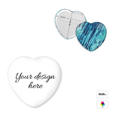 PIN HEART 50 - broche en forme de cœur