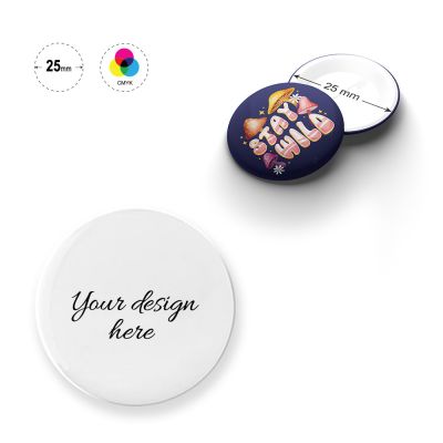 PIN ROUND 25 - Broches rondes 25mm