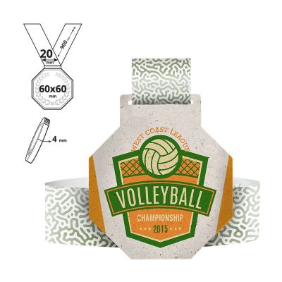 FUKUYAMA - médaille en carton recyclé 4mm