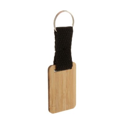 STROPP - Porte-clés en bambou, rectangle