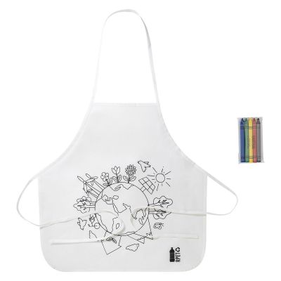 ECOLO - Tablier de cuisine à colorier en RPET