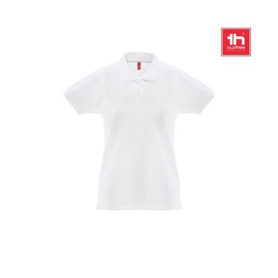 THC MONACO WOMEN WH - Polo à manches courtes pour femmes en coton cardé