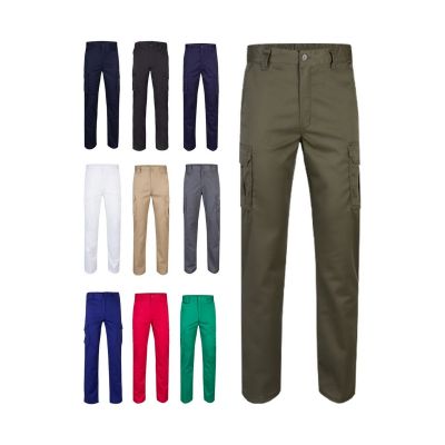 VL LUGH - Pantalon stretch, multipoches (240g/m²) en coton (46%), EME (38%) et polyester (16%)