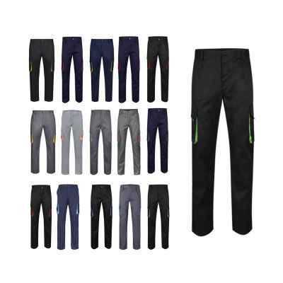 VL HYPNOS - Pantalon sergé, bicolore, multipoches (200g/m²), en coton (35%) et polyester (65%)