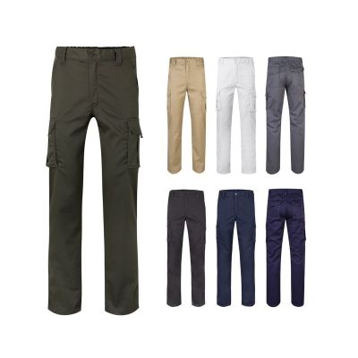 VL PAN - Pantalon stretch, multipoches (290g/m²), en coton (46%), EME (38%) et polyester (16%)