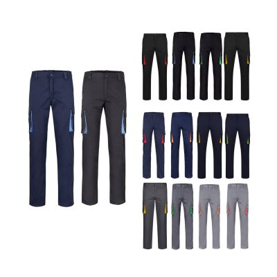 VL FIDES - Pantalon stretch bicolore, multipoches (240g/m²), en coton (46%), EME (38%) et polyester (16%)