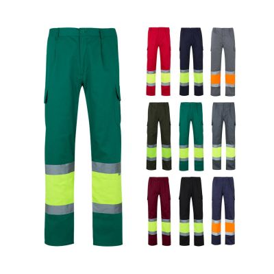 VL POSEIDON - Pantalon bicolore en sergé multipoches (210g/m²), en coton (20%) et polyester (80%)