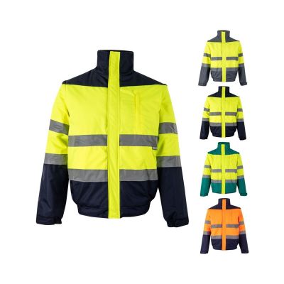 VL JUPITER - Veste rembourrée bicolore (180g/m²) en polyester (100%), avec fintion PU