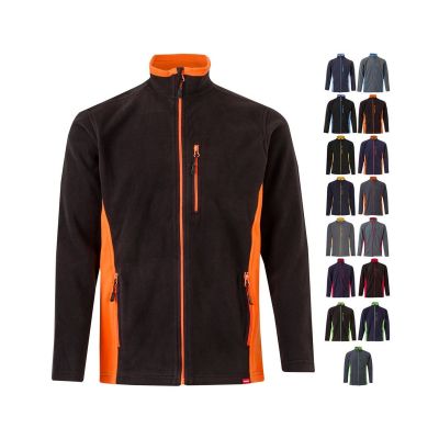 VL GERAS - Veste polaire bicolore (220g/m²) en polyester (100%)