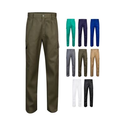 VL AINE - Pantalon sergé, multipoches (190g/m²), en coton (20%) et polyester (80%)